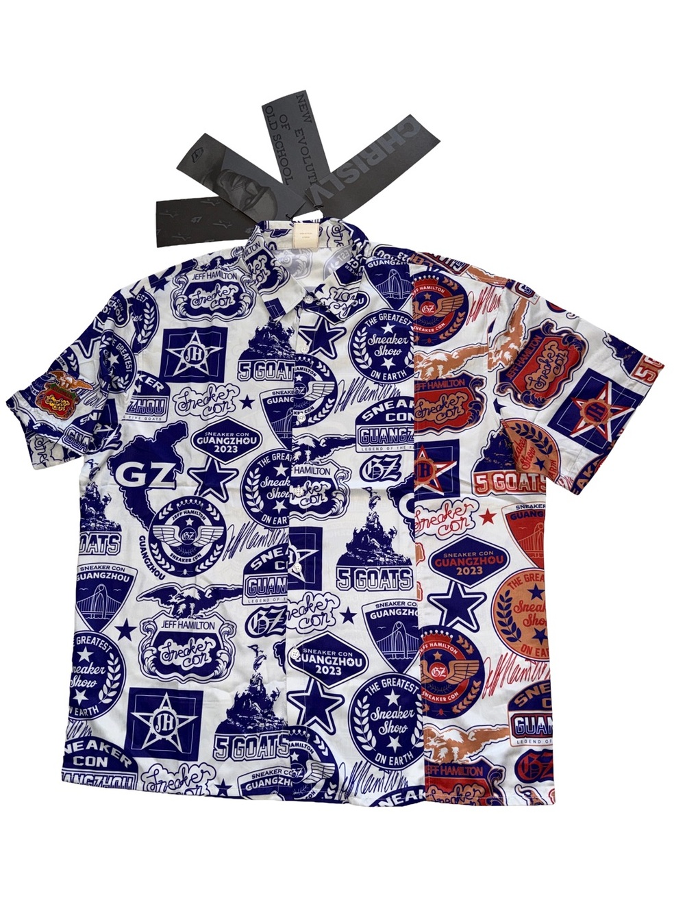 NWT RARE FIND, Jeff Hamilton x Sneaker Con Guangzhou 2023 Button Down Shirt, LG